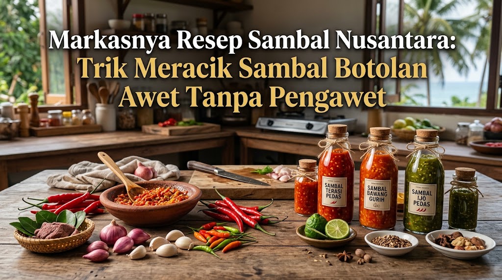 Markasnya Resep Sambal Nusantara: Trik Meracik Sambal Botolan Awet Tanpa Pengawet