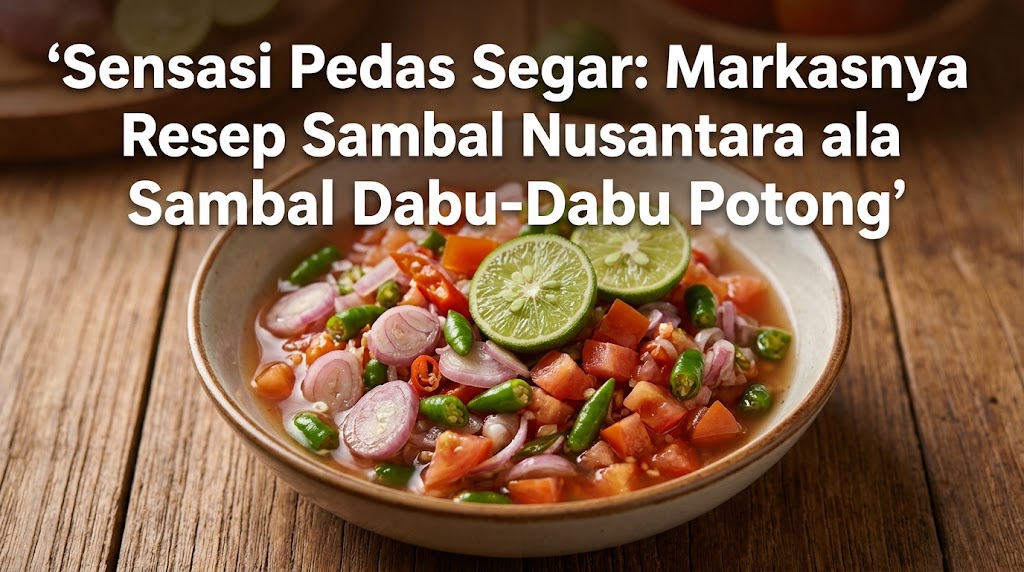 Sensasi Pedas Segar: Markasnya Resep Sambal Nusantara ala Sambal Dabu-Dabu Potong